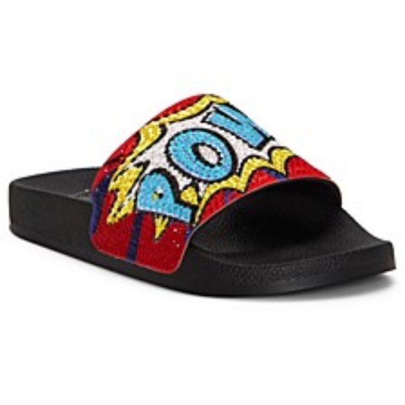 INC Shoes - Inc Peymin Pool Slide Sand Pow Bling